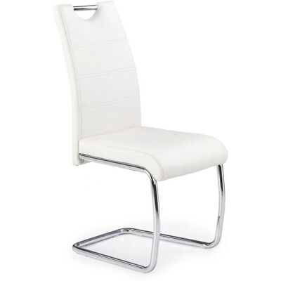 Halmar K211 Biała tapicerowana krzesło - Jadalnia i salon Halmar K211 Biała tapicerowana krzesło - Jadalnia i salon