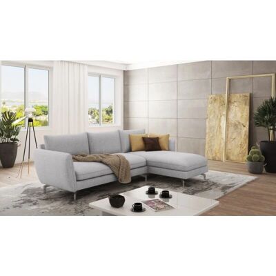 Victor - S-Style - Argent - microfibre - Sectional Sofa - Publicité Victor - S-Style - Argent - microfibre - Sectional Sofa - Publicité