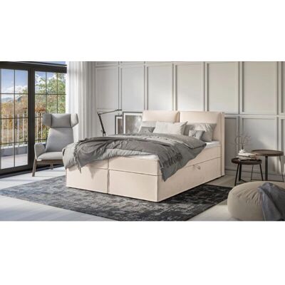 S-Style Möbel - Boxspringbett 160x200 - Beige - Boxspringbett S-Style Möbel - Boxspringbett 160x200 - Beige - Boxspringbett