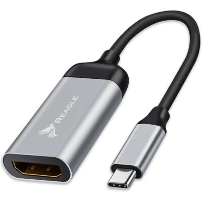 REAGLE USB-C vers HDMI 4K60 - Argent/Noir - Unidirectionnel - Adaptateur - Publicité REAGLE USB-C vers HDMI 4K60 - Argent/Noir - Unidirectionnel - Adaptateur - Publicité