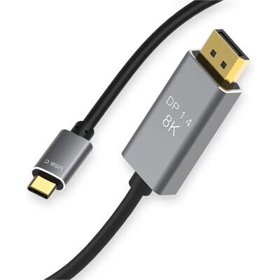 Reagle - RUCD180P - USB-C:stä DisplayPortiin - 180 cm - kaapeli Reagle - RUCD180P - USB-C:stä DisplayPortiin - 180 cm - kaapeli