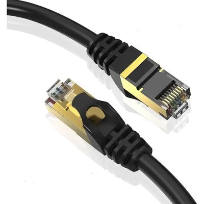 Reagle RJ45 Cat8 Kabel sieciowy - 10m, Czarny Reagle RJ45 Cat8 Kabel sieciowy - 10m, Czarny