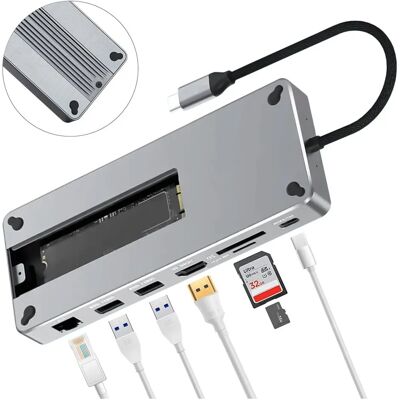 REAGLE - Hub - USB-C 3.2 HDMI 4K - Srebro - USB hub REAGLE - Hub - USB-C 3.2 HDMI 4K - Srebro - USB hub