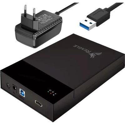 REAGLE - HDD Enclosure - 10TB - 3.5in - Zewnętrzna obudowa REAGLE - HDD Enclosure - 10TB - 3.5in - Zewnętrzna obudowa