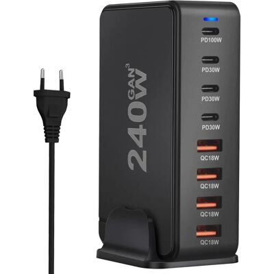 REAGLE - 4x USB-C 100W - Czarny - Charger REAGLE - 4x USB-C 100W - Czarny - Charger