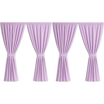 DISTRIBAIN - Violette Außen Vorhänge 155x200 4er Set - Curtains DISTRIBAIN - Violette Außen Vorhänge 155x200 4er Set - Curtains