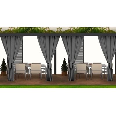 DISTRIBAIN Außenjalousien - Anthrazit - Wasserdicht - 4x155x240cm DISTRIBAIN Außenjalousien - Anthrazit - Wasserdicht - 4x155x240cm