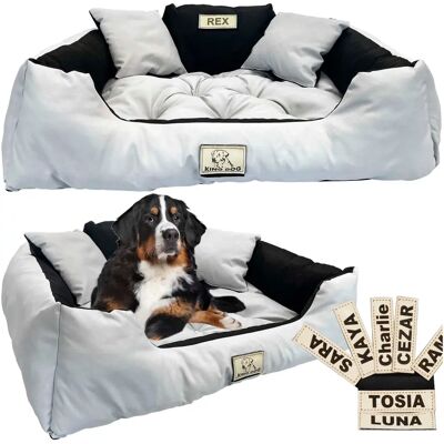 PetCare - Personalized Dog Bed 100x75 - Jasnoszary - L - Dog Bed PetCare - Personalized Dog Bed 100x75 - Jasnoszary - L - Dog Bed