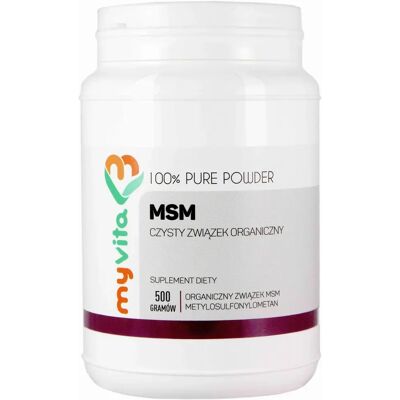 MYVITA MSM Organiczny Związek Siarki 500g - Suplement MYVITA MSM Organiczny Związek Siarki 500g - Suplement