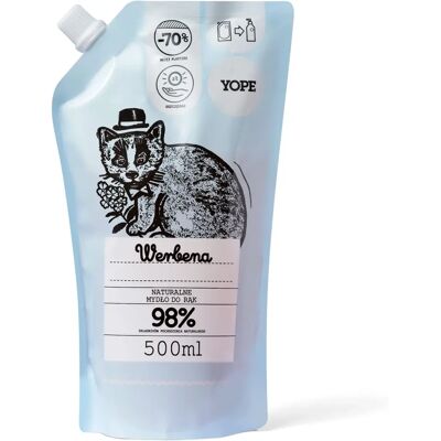 Yope Verben Flüssigseife Nachfüllpack - Empfindliche Haut - Umweltfreundlich - 500ml Yope Verben Flüssigseife Nachfüllpack - Empfindliche Haut - Umweltfreundlich - 500ml