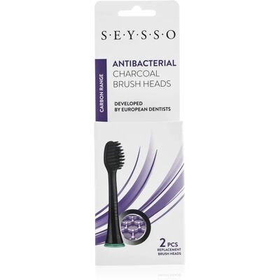 SEYSSO Carbon Range Antibakterielle Aktivkohleborsten - Zahnbürstenköpfe SEYSSO Carbon Range Antibakterielle Aktivkohleborsten - Zahnbürstenköpfe
