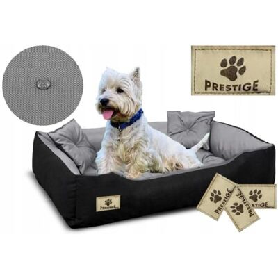 AIOFACTORY Wodoszczelny legowisko dla psa - Szary/Czarny - Model PRESTIGE AIOFACTORY Wodoszczelny legowisko dla psa - Szary/Czarny - Model PRESTIGE