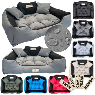 KINGDOG - XXL - 130x105 cm - Vedenkestävä - Koiran sänky KINGDOG - XXL - 130x105 cm - Vedenkestävä - Koiran sänky