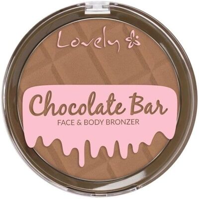 Lovely Schokoladen-Tablett Bronzer - Gesicht & Körper - Natürlicher Glanz Lovely Schokoladen-Tablett Bronzer - Gesicht & Körper - Natürlicher Glanz