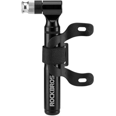 Rockbros JG-PB-11 Fahrradpumpe - Aluminium, 130psi, Leicht Rockbros JG-PB-11 Fahrradpumpe - Aluminium, 130psi, Leicht