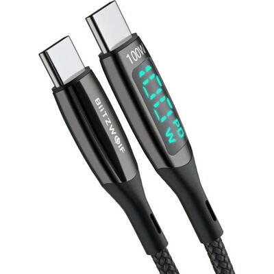 BlitzWolf BW-TC23 USB-C-Kabel mit Display - 1,8m BlitzWolf BW-TC23 USB-C-Kabel mit Display - 1,8m
