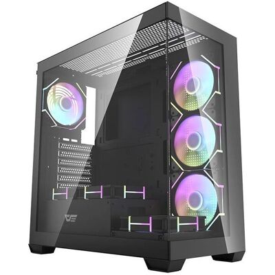 Darkflash DS900 Gehäuse - Schwarz, ARGB-Lüfter, ATX/ITX Darkflash DS900 Gehäuse - Schwarz, ARGB-Lüfter, ATX/ITX