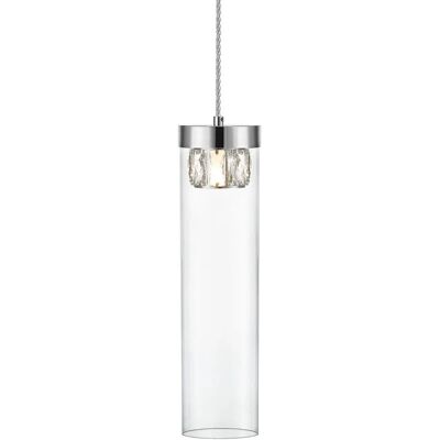 Lustre Pendelleuchte Zumaline Chrome - Cristal, G9 - Publicité Lustre Pendelleuchte Zumaline Chrome - Cristal, G9 - Publicité