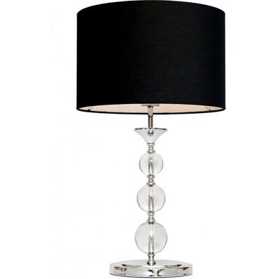 Lampe de Table Rea - Métal, Verre, Textile - IP20 - Publicité Lampe de Table Rea - Métal, Verre, Textile - IP20 - Publicité