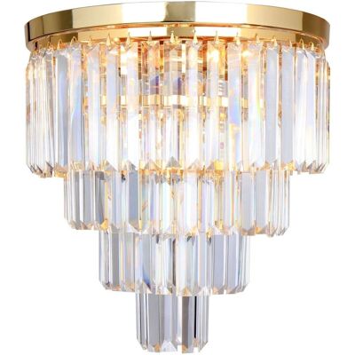 Lustre de plafond Zumaline Amedeo - Or, Verre, E14 - Lustre - Publicité Lustre de plafond Zumaline Amedeo - Or, Verre, E14 - Lustre - Publicité