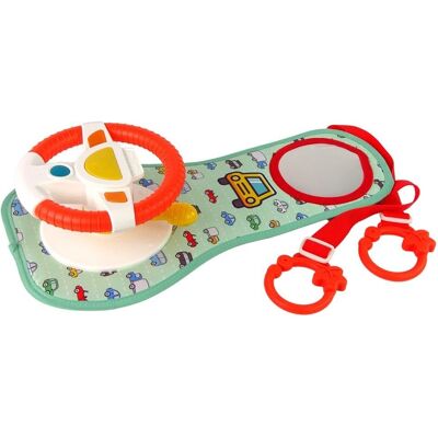 Lean Toys Speelgoedauto-Stuurwiel - Licht & Geluid - Oranje Blauw Lean Toys Speelgoedauto-Stuurwiel - Licht & Geluid - Oranje Blauw