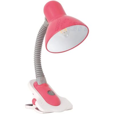 Lampada da scrivania rosa SUZI di KANLUX con pinza - E27, braccio flessibile Lampada da scrivania rosa SUZI di KANLUX con pinza - E27, braccio flessibile
