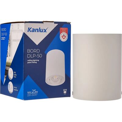 Kanlux Stropní bodové světlo GU10 Bílá Nastavitelná 25° Kanlux Stropní bodové světlo GU10 Bílá Nastavitelná 25°