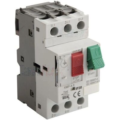 KANLUX Interruptor de protección de motor - KMP-4.0 - IP20, 690V, 6000V, 89mm - Interruptor de protección de motor KANLUX Interruptor de protección de motor - KMP-4.0 - IP20, 690V, 6000V, 89mm - Interruptor de protección de motor