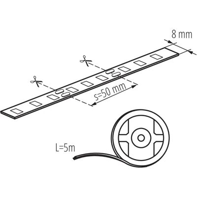 Bande LED Kanlux - 3000K, 12V, 5m, IP00, Blanc Chaud - Publicité Bande LED Kanlux - 3000K, 12V, 5m, IP00, Blanc Chaud - Publicité