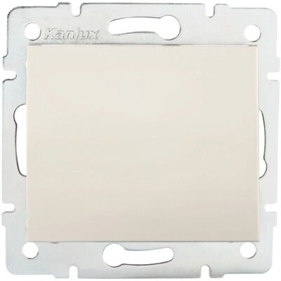 Interruttore Luce Kanlux 25125 - Semplice, Crema, 10A, IP20 Interruttore Luce Kanlux 25125 - Semplice, Crema, 10A, IP20