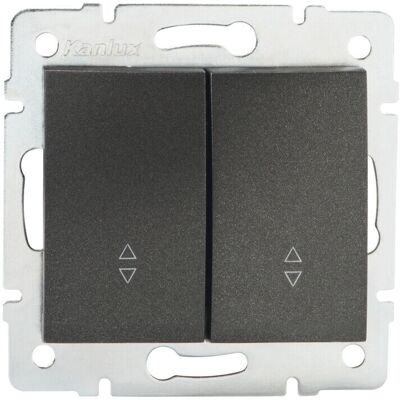 Kanlux 25251 Interruttore Doppio - Controlla Due Circuiti Kanlux 25251 Interruttore Doppio - Controlla Due Circuiti