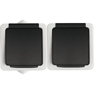 Kanlux Modello 25357 Presa doppia IP54 - Presa elettrica Kanlux Modello 25357 Presa doppia IP54 - Presa elettrica