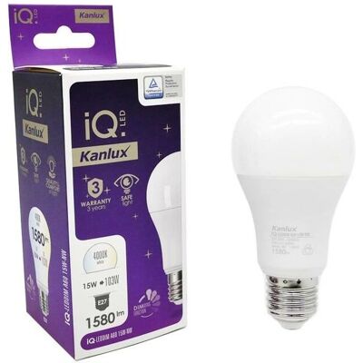 Lampadina LED A60 E27 Dimerabile - 4000K, 15W, 1580lm Lampadina LED A60 E27 Dimerabile - 4000K, 15W, 1580lm