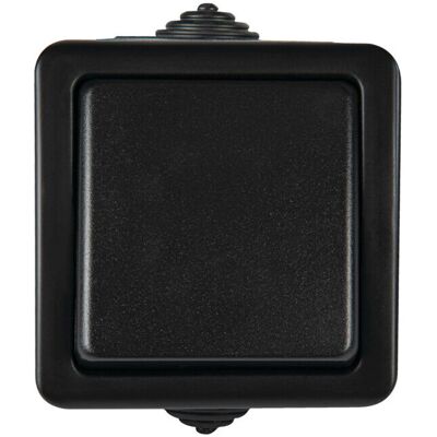 Kanlux TEKNO Lichtschalter - IP54, 250V, Schwarz Kanlux TEKNO Lichtschalter - IP54, 250V, Schwarz