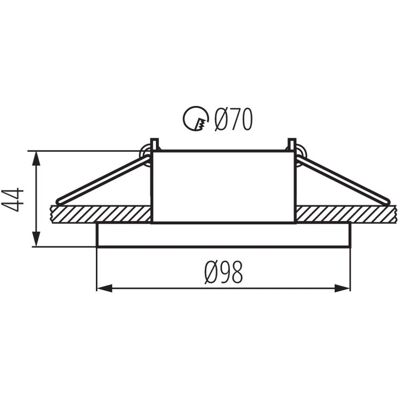 Kanlux 27810 Deckenleuchte - Modern GU10/ G5.3 Downlight Kanlux 27810 Deckenleuchte - Modern GU10/ G5.3 Downlight