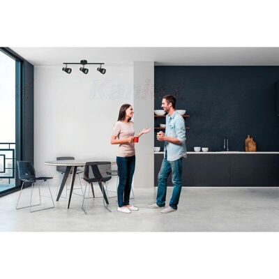 Luce a Sospensione Kanlux ENALI - Fari Regolabili, Nero, 3 Punti Luce Luce a Sospensione Kanlux ENALI - Fari Regolabili, Nero, 3 Punti Luce