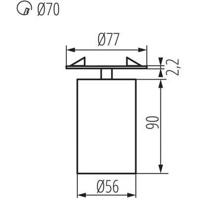 Kanlux 29310 Luce da Soffitto GU10 - Design Moderno Kanlux 29310 Luce da Soffitto GU10 - Design Moderno