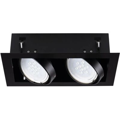 Kanlux 32932 Mateo ES DLP-250-B Luce da soffitto - Interno, GU10, Nero, 2x25W Kanlux 32932 Mateo ES DLP-250-B Luce da soffitto - Interno, GU10, Nero, 2x25W