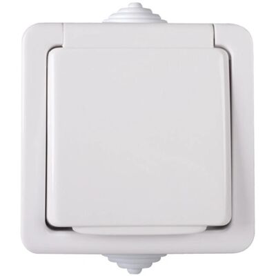 Kanlux 33496 Prise murale IP54 Blanche Kanlux 33496 Prise murale IP54 Blanche