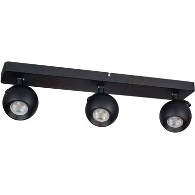 Kanlux Schwarz GALOBA EL-3I B Wand- und Deckenlampe - 3 Leuchten, GU10 Kanlux Schwarz GALOBA EL-3I B Wand- und Deckenlampe - 3 Leuchten, GU10
