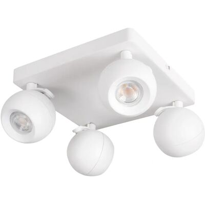 Kanlux 33678 Lampada da Parete/Soffitto GU10 Bianca 4x35W Kanlux 33678 Lampada da Parete/Soffitto GU10 Bianca 4x35W