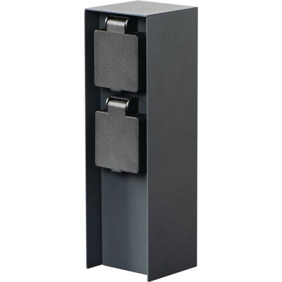 Kanlux Dasto 36585 Zahradní zásuvka IP44 - Nerezová ocel - Antracit - Venkovní instalace Kanlux Dasto 36585 Zahradní zásuvka IP44 - Nerezová ocel - Antracit - Venkovní instalace