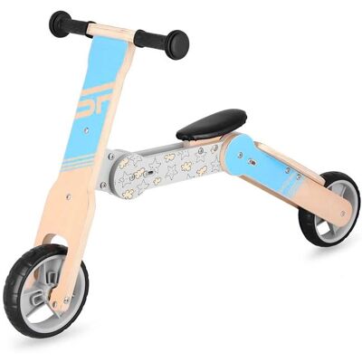 Spokey WOO-RIDE MULTI - Vélo et trottinette pour enfants en bois - Bleu crème - Balance Bike/Scooter Spokey WOO-RIDE MULTI - Vélo et trottinette pour enfants en bois - Bleu crème - Balance Bike/Scooter