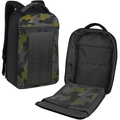 Batoh Spokey City se solárním panelem - 30L, Reflexní, USB, Šedý Batoh Spokey City se solárním panelem - 30L, Reflexní, USB, Šedý