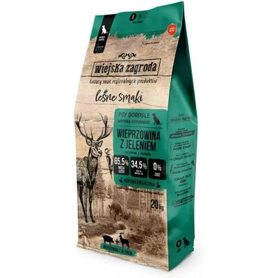 Nourriture sèche pour chiens Wiejska Zagroda porc et cerf - 20kg - Publicité Nourriture sèche pour chiens Wiejska Zagroda porc et cerf - 20kg - Publicité