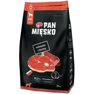 Alimento para perros Pan Miesko de res y cabra - 20kg Alimento para perros Pan Miesko de res y cabra - 20kg