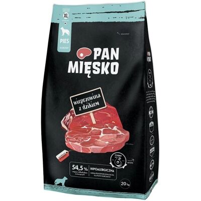 Pan Mięsko - Comida para perros de cerdo y jabalí - XL 20kg Pan Mięsko - Comida para perros de cerdo y jabalí - XL 20kg
