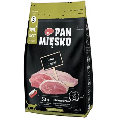 Comida para Gatos Pan Miesko Pequeños Pavo Ganso - 5kg Comida para Gatos Pan Miesko Pequeños Pavo Ganso - 5kg