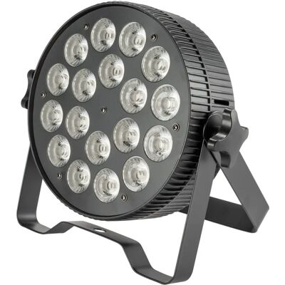 Flash LED PAR 64 18x12W RGBWA+UV FLAT - LED PAR reflektor Flash LED PAR 64 18x12W RGBWA+UV FLAT - LED PAR reflektor