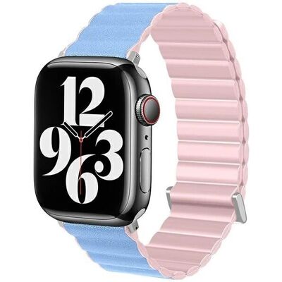 Beline Apple Watch Magnetic Pro Pink/Blau - Armband Beline Apple Watch Magnetic Pro Pink/Blau - Armband